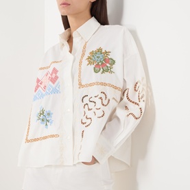 Fonte Cutwork Floral Shirt