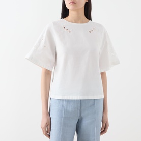 Back Butterfly Logo Broderie T-Shirt