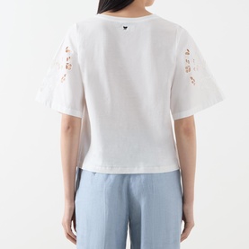 Back Butterfly Logo Broderie T-Shirt