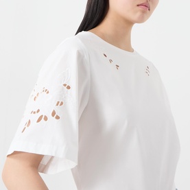 Back Butterfly Logo Broderie T-Shirt