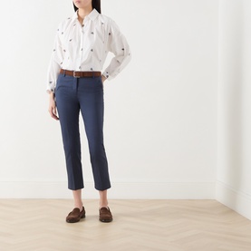 Cecco Cropped Straight Leg Trousers