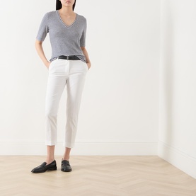 Cecco Cropped Straight Leg Trousers