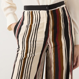 Pagano Stripe Straight Leg Trousers