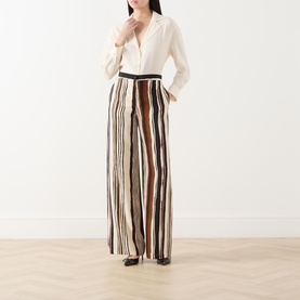 Pagano Stripe Straight Leg Trousers
