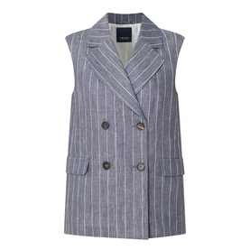 Ballo Pinstripe Double-Breasted Waistcoat