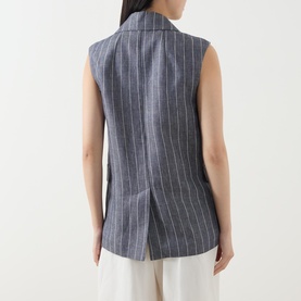 Ballo Pinstripe Double-Breasted Waistcoat