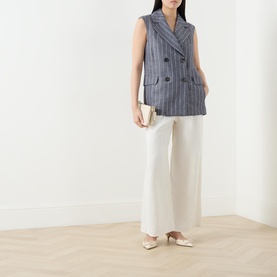 Ballo Pinstripe Double-Breasted Waistcoat