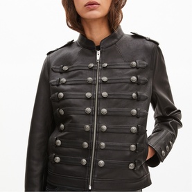 Military Leather Jacket