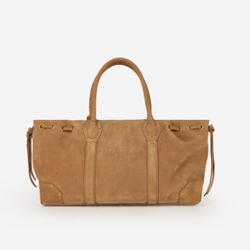 Logo Suede Tote Bag