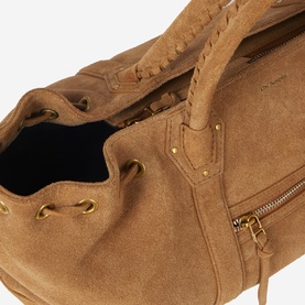 Logo Suede Tote Bag