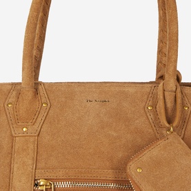 Logo Suede Tote Bag