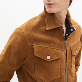 Suede Straight Fit Jacket