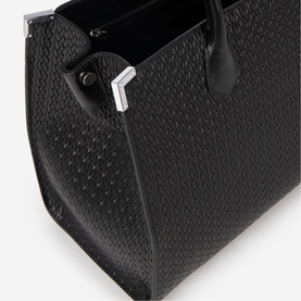 Ming L Woven Leather Tote Bag