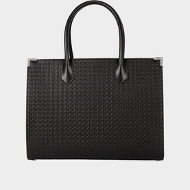 Ming L Woven Leather Tote Bag