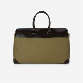 Canvas Leather Trim Weekend Bag