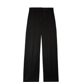 Satin Wide-Leg Trousers