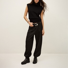 Deloy Embellished Pleated Trousers