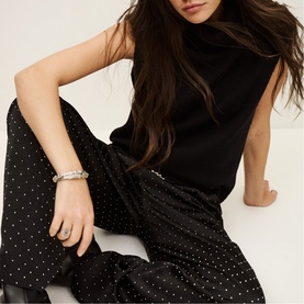 Deloy Embellished Pleated Trousers