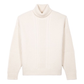 Cable Knit Turtleneck Sweater