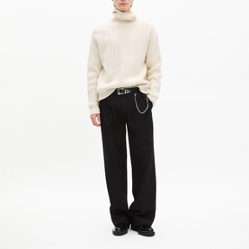 Cable Knit Turtleneck Sweater