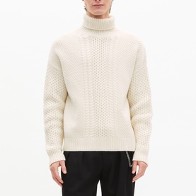 Cable Knit Turtleneck Sweater