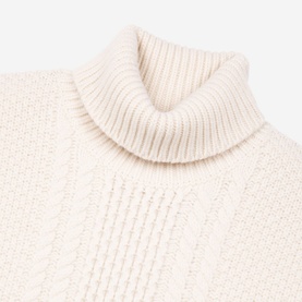 Cable Knit Turtleneck Sweater