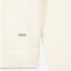 Logo Plaque Brushed Sweater