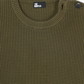 Buttoned Shoulder Sweater