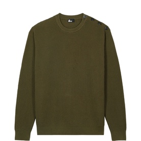 Buttoned Shoulder Sweater