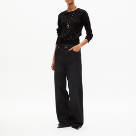 Pearl Rhinestone Embellished Knitted Sweater
