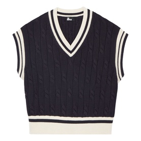 Cable Knit Sweater Vest
