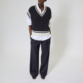 Cable Knit Sweater Vest