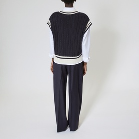 Cable Knit Sweater Vest