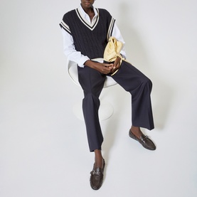 Cable Knit Sweater Vest