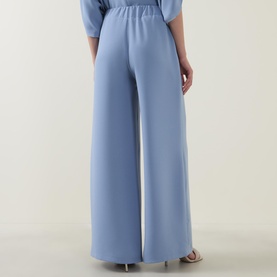 Evy Wide Leg Crepe Trousers