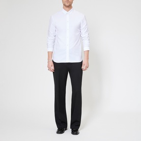 Strap Collar Casual Shirt