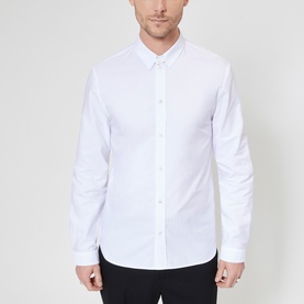 Strap Collar Casual Shirt
