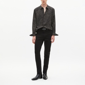 Micro Dot Print Shirt