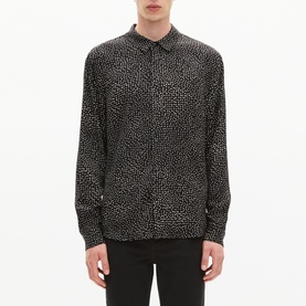 Micro Dot Print Shirt