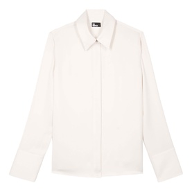 Flared Cuff Satin Shirt