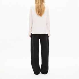 Flared Cuff Satin Shirt