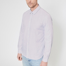 Strap Collar Casual Shirt