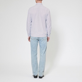 Strap Collar Casual Shirt