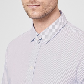 Strap Collar Casual Shirt