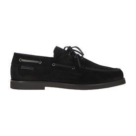 Lace-Up Suede Loafers