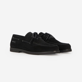 Lace-Up Suede Loafers