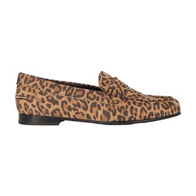 Leopard Leather Loafers