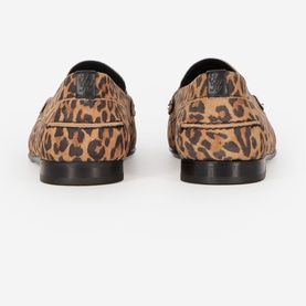 Leopard Leather Loafers
