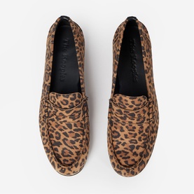 Leopard Leather Loafers