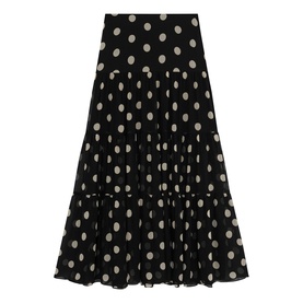 Polka Dot Tiered Skirt